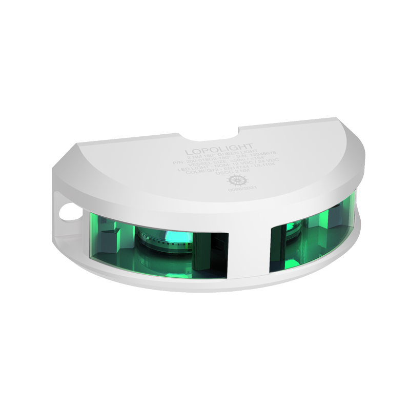 2nm 180° Green, white ceramic coated
